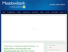 Tablet Screenshot of meadowbank-holidays.co.uk